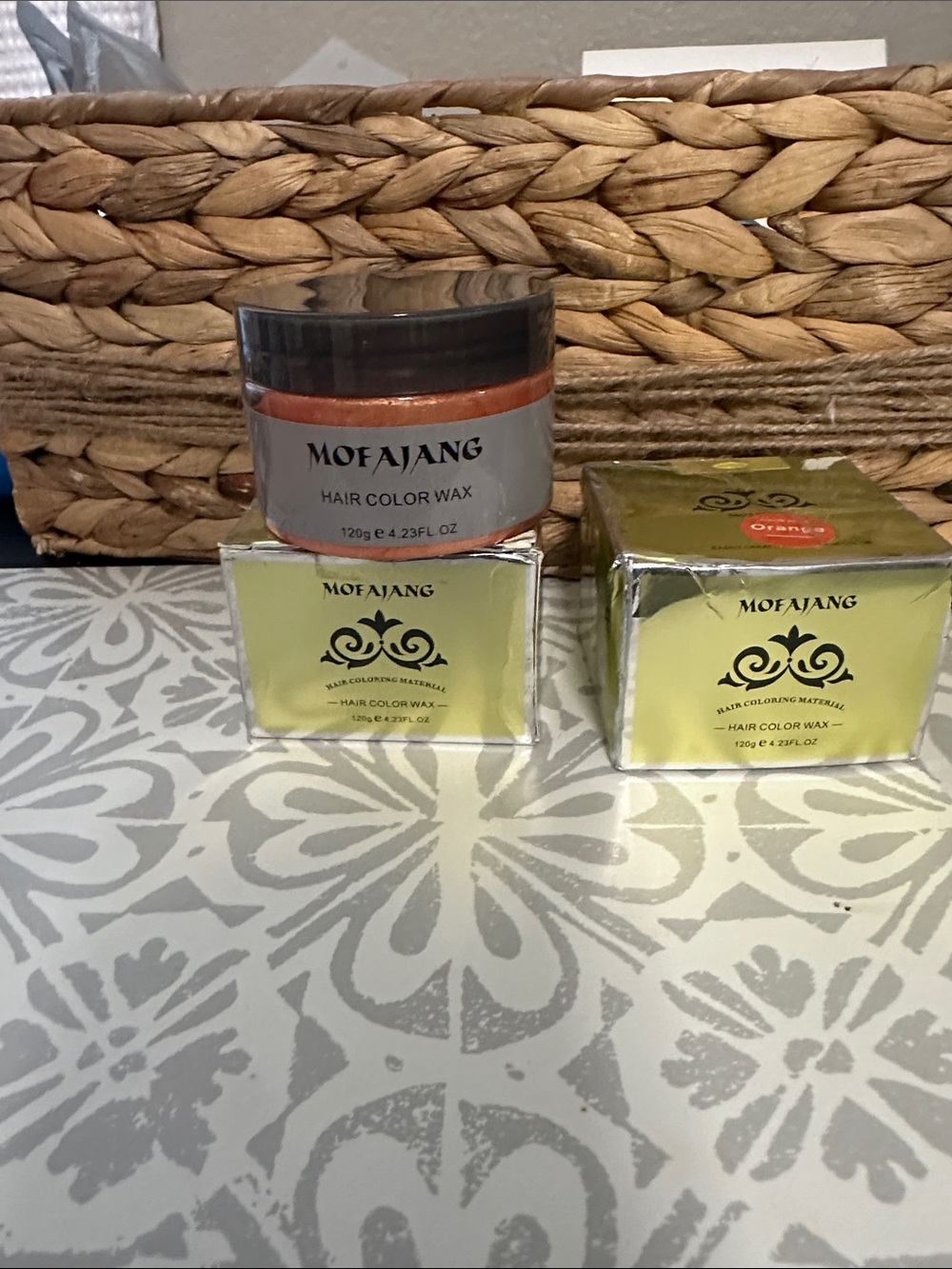 2 jars of Orange Hair Color Wax - Temporary Color NWT